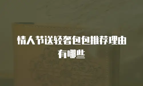 情人节送轻奢包包推荐理由有哪些