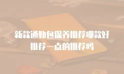 新款通勤包保养推荐哪款好推荐一点的推荐吗