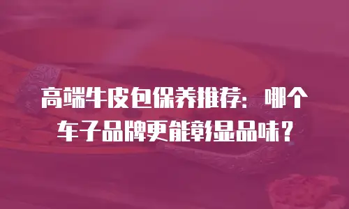高端牛皮包保养推荐：哪个车子品牌更能彰显品味？