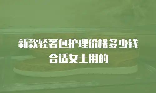 新款轻奢包护理价格多少钱合适女士用的