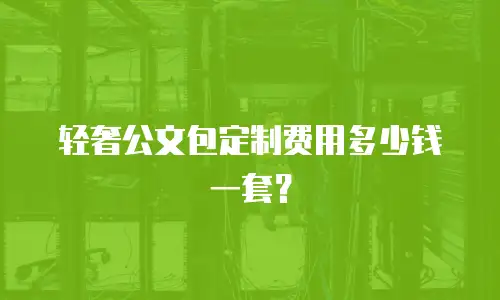 轻奢公文包定制费用多少钱一套？