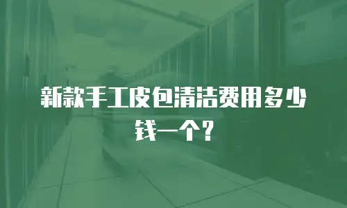 新款手工皮包清洁费用多少钱一个？