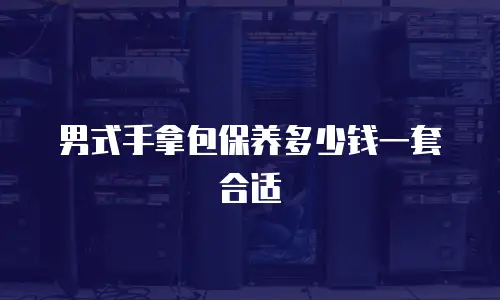 男式手拿包保养多少钱一套合适