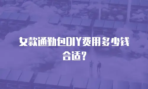女款通勤包DIY费用多少钱合适？