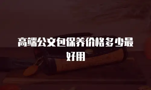 高端公文包保养价格多少最好用