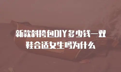 新款斜挎包DIY多少钱一双鞋合适女生吗为什么
