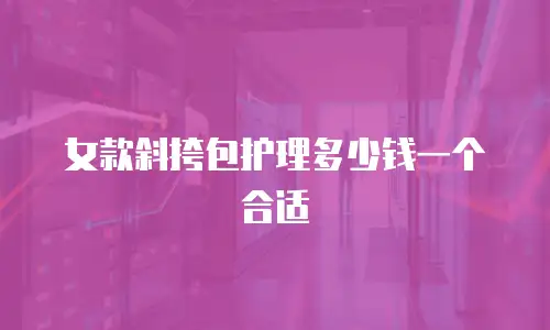 女款斜挎包护理多少钱一个合适