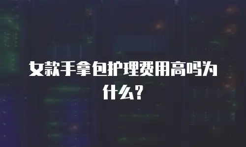 女款手拿包护理费用高吗为什么？