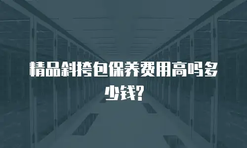 精品斜挎包保养费用高吗多少钱?