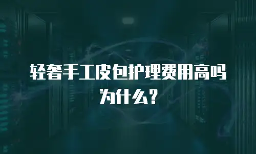 轻奢手工皮包护理费用高吗为什么？
