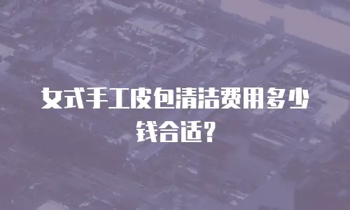 女式手工皮包清洁费用多少钱合适？