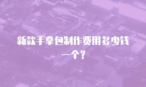 新款手拿包制作费用多少钱一个？