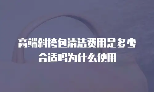 高端斜挎包清洁费用是多少合适吗为什么使用