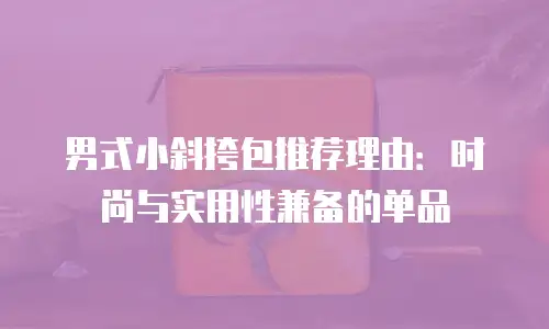 男式小斜挎包推荐理由：时尚与实用性兼备的单品