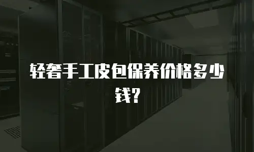 轻奢手工皮包保养价格多少钱？