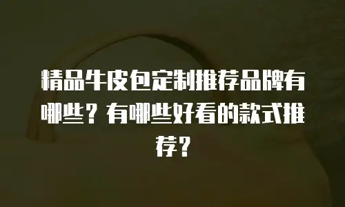 精品牛皮包定制推荐品牌有哪些？有哪些好看的款式推荐？
