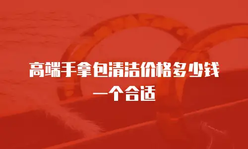 高端手拿包清洁价格多少钱一个合适