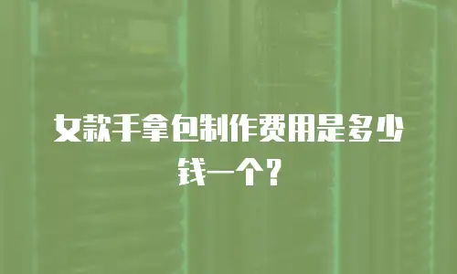女款手拿包制作费用是多少钱一个？