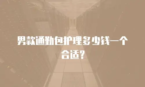 男款通勤包护理多少钱一个合适？
