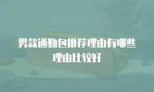 男款通勤包推荐理由有哪些理由比较好