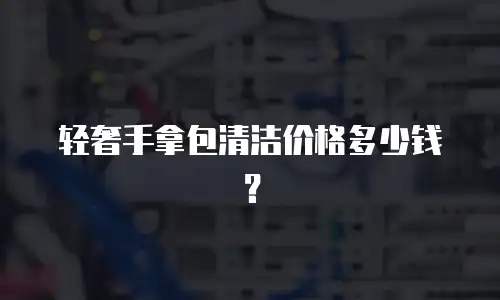 轻奢手拿包清洁价格多少钱？