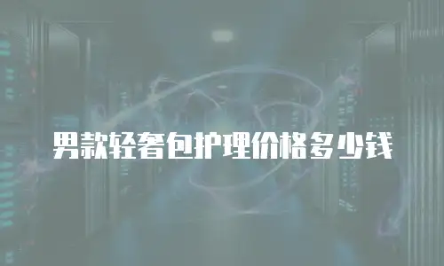 男款轻奢包护理价格多少钱