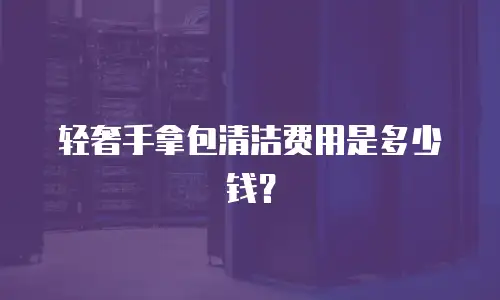 轻奢手拿包清洁费用是多少钱？
