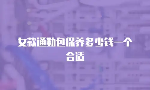 女款通勤包保养多少钱一个合适
