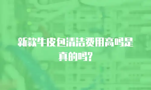 新款牛皮包清洁费用高吗是真的吗?