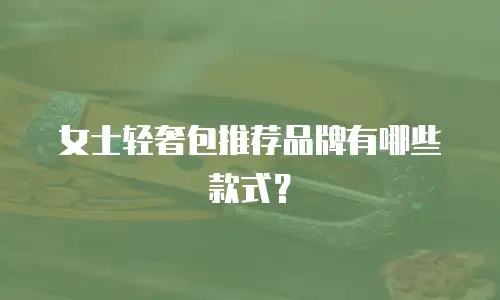 女士轻奢包推荐品牌有哪些款式？