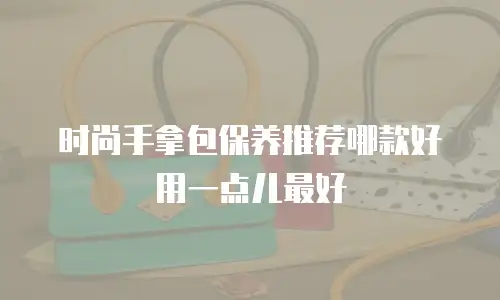 时尚手拿包保养推荐哪款好用一点儿最好