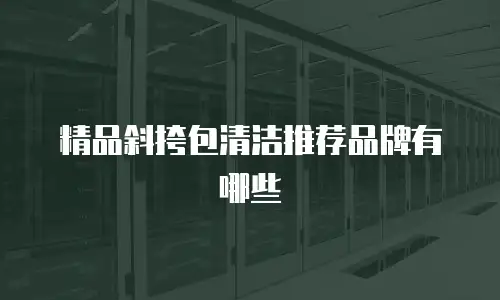 精品斜挎包清洁推荐品牌有哪些