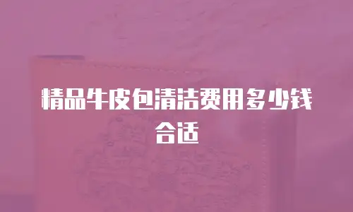精品牛皮包清洁费用多少钱合适