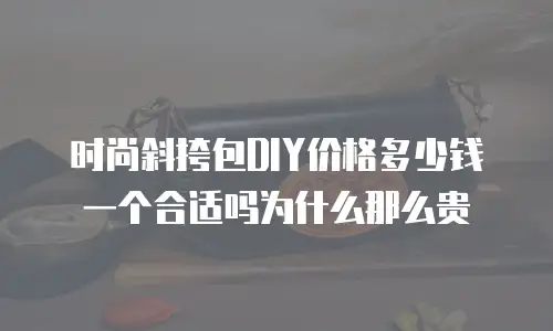 时尚斜挎包DIY价格多少钱一个合适吗为什么那么贵