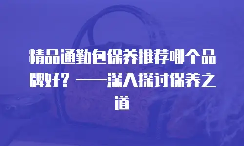 精品通勤包保养推荐哪个品牌好？&mdash;&mdash;深入探讨保养之道