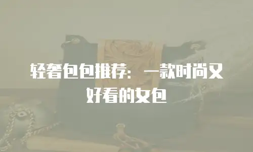 轻奢包包推荐：一款时尚又好看的女包