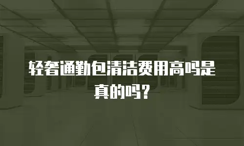 轻奢通勤包清洁费用高吗是真的吗？