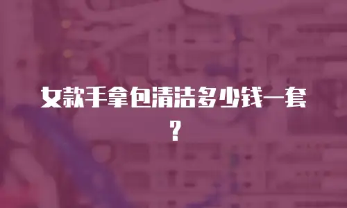 女款手拿包清洁多少钱一套？