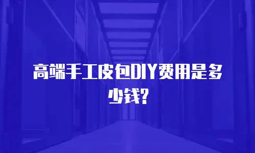 高端手工皮包DIY费用是多少钱?