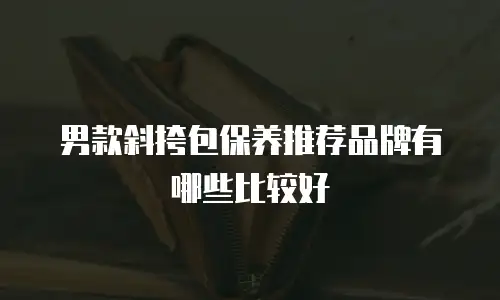 男款斜挎包保养推荐品牌有哪些比较好