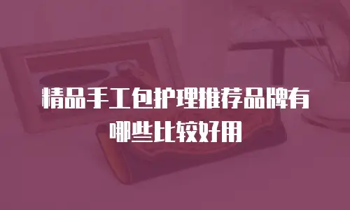 精品手工包护理推荐品牌有哪些比较好用