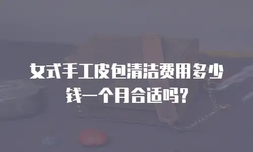 女式手工皮包清洁费用多少钱一个月合适吗？