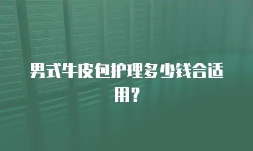 男式牛皮包护理多少钱合适用？