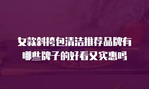 女款斜挎包清洁推荐品牌有哪些牌子的好看又实惠吗