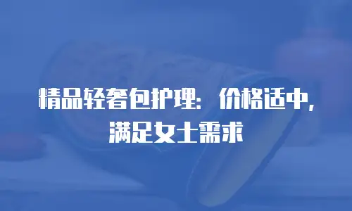 精品轻奢包护理：价格适中，满足女士需求
