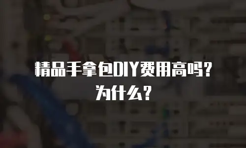 精品手拿包DIY费用高吗？为什么？