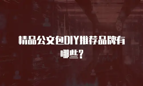 精品公文包DIY推荐品牌有哪些?