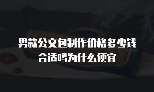 男款公文包制作价格多少钱合适吗为什么便宜