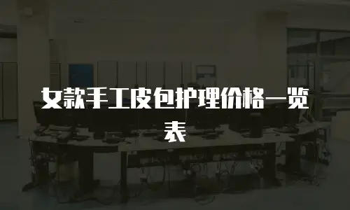 女款手工皮包护理价格一览表