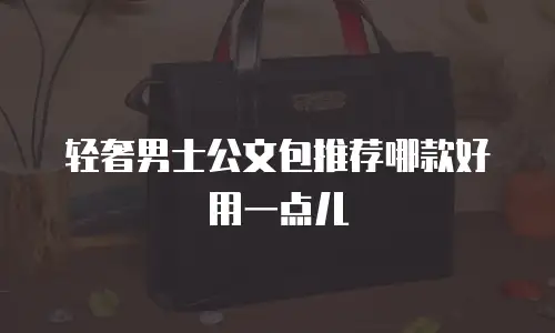 轻奢男士公文包推荐哪款好用一点儿